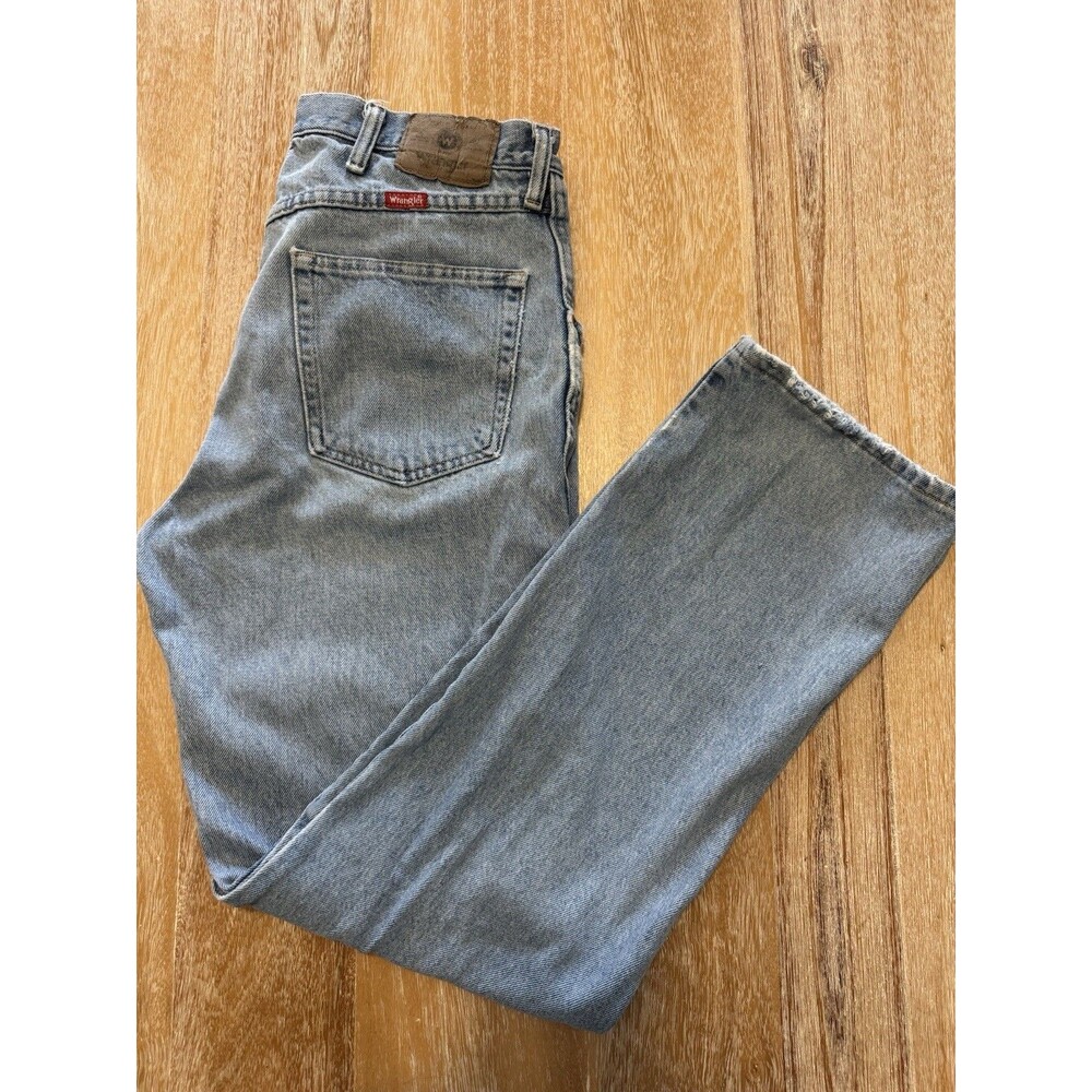 Wrangler Five Star Jeans Mens Measures 32x31 Light Wash Regular Fit Straight